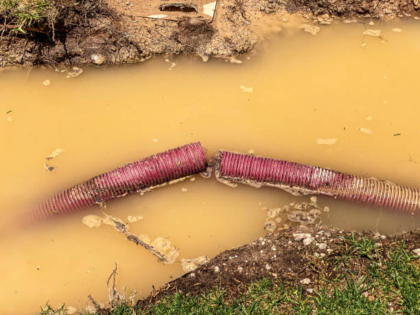 Water damage restoration process in Russell, KS